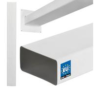KOTARBAU® Flat Duct 110 mm x 55 mm Plastic Ventilation Duct 100 cm Length Efficient Flat Duct System for Optimal Ventilation Flat Duct Exhaust Duct Extractor Hood White