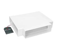 KOTARBAU® Flat Duct T-Piece 204 mm x 60 mm Connector for Ventilation Ducts Made of Plastic Duct Connector Reduction White Efficient Tee for Flat Duct Systems