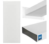 KOTARBAU® Flat Ducting 8,03 x 2,36 in, Rectangular Flat Tube 19.69 in | 204x60 mm Flat Channel Ducting 50 cm, Ventilation Pipe, White Plastic, Flat Duct Pipe, Cable Trunking