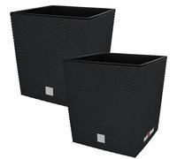 KOTARBAU® Flowerpot Planting pot with inner pot for growing plants, anthracite, 15,8 L, Casual