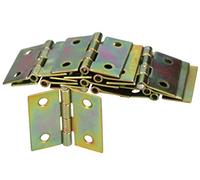 KOTARBAU - Furniture Hinge 30 x 30 mm - Rolled Zinc-Plated Hinge for Doors, Cabinets, and Chests - Heavy-Duty Door and Furniture (25 Pieces)