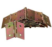 KOTARBAU - Furniture Hinge 35 x 35 mm - Rolled Zinc-Plated Hinge for Doors, Cabinets, and Chests - Heavy-Duty Door and Furniture (25 Pieces)