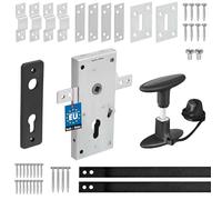 KOTARBAU Garage Lock 60 mm Steel Set Gate Lock Garage Door Lock Profile Cylinder for Swing Gates Gate Latch Lock Set Gate Fitting
