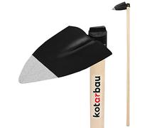 KOTARBAU® Garden Hoe Heart Leaf 138 mm x 110 mm with Handle 110 cm Garden Hoe Weed Hoe Plant Hoe Garden Tool for Transplanting Weeding Garden Care
