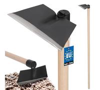 KOTARBAU® Garden Hoe Trapezoidal Shape mm x mm with Handle 110 cm Garden Hoe Weed Hoe Plant Hoe Garden Tool for Transplanting Weeding Garden Care (180 x 85 mm)
