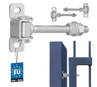 KOTARBAU® Gate Hinge - Steel - 115 mm (4.5 Inches) M12 - Silver - Adjustable - Heavy Duty Hinges - Garden Gate Hinges - Robust Hinge on Plate