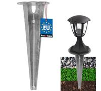 KOTARBAU® Ground Spike Impact Sleeve for Garden Lighting Diameter 115 mm Galvanised Steel Ground Spike Ground Anchor Ground Anchor Impact Ground Bracket for Garden Lamps Impact Ground Sleeve Anchor