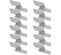 KOTARBAU Herringbone Anchor Set, 170 x 40 mm, Steel Left Angle for Reinforcing Wood Constructions (170 x 40 mm, Left)