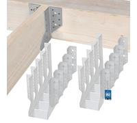 KOTARBAU® joist hanger type A 100 mm wooden beam connectors for external construction, set of 10