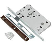 KOTARBAU® Mortice Lock 72/55 mm DIN Right/Left Privacy WC Bathroom Toilet Restroom Door Lock Steel Galvanized Rust-Proof Robust