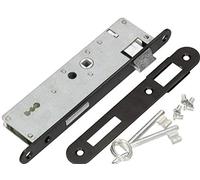 KOTARBAU Mortise Lock 72/34 BB Counter Plate Galvanised Left/Right Tubular Frame Lock Indoor/Outdoor Security Lock (Right)