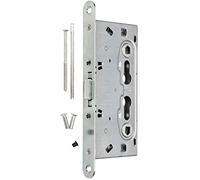KOTARBAU Recessed Lock for Fire Doors 72/65 mm with Panic Lock and Fire Doors, Silver