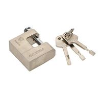 KOTARBAU® Reinforced Brass Padlock 50mm Monoblock Padlock with Bolt Burglary Protection U-Lock Hardened Solid Lock