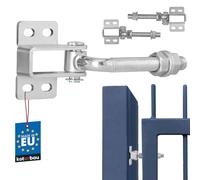 KOTARBAU® Set of 2 Adjustable Gate Hinges M16 Curved 180 Degrees The Perfect Solution for Any Gate System Galvanised Adjustable