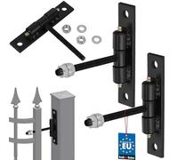 KOTARBAU® Set of 2 Gate Hinges, Adjustable Long Grease Nipple and Bolt Ball Bearing for Easy Movement, M10 x 100 mm