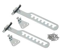 KOTARBAU® Set of 2 Tilt Restrictor for Window, Bump Protection, Window Stopper for Adjusting Window Opening Angle, Window Restrictor, Silver