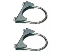 KOTARBAU® Set of 2 U-bolt clamp 73 mm exhaust pipe clamp pipe clamp U-bolt for mounting antenna pipes masts universal clamp for pipe connections