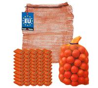 KOTARBAU Set of 50 Raschel Sacks - Potato Bags - 40 x 60 cm - Fruit Bag - 15 kg - Polypropylene - Vegetable Net - Storage Bag - for Onions - Potato - Vegetables - Orange