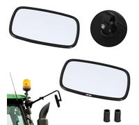 KOTARBAU® Tractor Mirror Universal 19 x 23 cm PVC 2 Pieces Rearview Mirror Tractor Truck Mirror Reversing Mirror with Bracket Agriculture