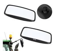 KOTARBAU® Tractor Mirror Universal 38 x 19 cm PVC 2 Pieces Rearview Mirror Tractor Truck Mirror Reversing Mirror with Bracket Agriculture