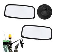 KOTARBAU® Tractor Mirror with Bracket Universal 15.5 x 28.5 cm PVC 2 Pieces Tractor Exterior Mirror Uni Mirror Agricultural Machinery Agriculture