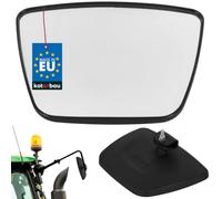 KOTARBAU® Universal Tractor Mirror, ATV Wing, Rear-View 24x18 cm | Rear-view mirrors for tractors & quad bikes, mirrors for agricultural vehicles, made from robust plastic, black