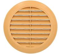 KOTARBAU® Ventilation Grille 125 mm Round Flange Beige Ventilation Insect Protection Grille Slat Grille Ventilation Grille Pipe Connection Exhaust Grille