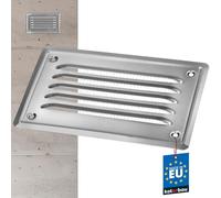 KOTARBAU - Ventilation Grille 165 x 100 mm Stainless Steel, Exhaust Vent for Fireplace with Insect Screen, Corrosion-Resistant - Stainless Steel