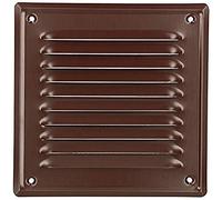 KOTARBAU - Ventilation Grille 165x165 mm - Exhaust Vent - Screw-In - Painted - Chimney Ventilation - Brown - Insect Protection - Corrosion-Resistant