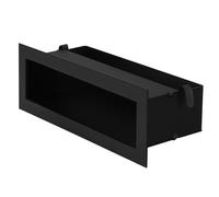 KOTARBAU® Wall Vent - Powder Coated Steel - 30 cm (11.8 inches) - Black - Ventilation Grill - Air Vent Grill - Modern Design
