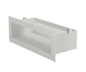 KOTARBAU® Wall Vent - Powder Coated Steel - 30 cm (11.8 inches) - White - Ventilation Grill - Air Vent Grill - Modern Design