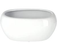 KOTARBAU® White Ceramic Flower Pot for Flowers and Plants
