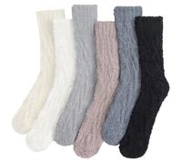 Kotashion Fluffy Socks Womens 6 Pairs Winter Warm Thick Cozy Thermal Socks Fuzzy Bed Socks for Ladies and Girls Best Present Ideas Xmas Gifts for Christmas Valentine's Mother's Day