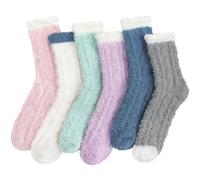 Kotashion Fluffy Socks Womens 6 Pairs Winter Warm Thick Cozy Thermal Socks Fuzzy Bed Socks for Ladies and Girls Best Present Ideas Xmas Gifts for Christmas Valentine's Mother's Day