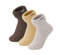 Kotashion Women's Fluffy Warm Fuzzy Cozy Bed Socks 3 Pairs Thermal Pile Lined Cosy Soft Home Socks Sweet Christmas Birthday Thanksgiving Gifts for Ladies Girls