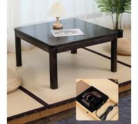 Kotatsu Table for Floor Heating, Solid Wood Coffee Table, Foot Warmer for Tatami, Korean Coffee/Tea Desk, Versatile Bed Laptop Desk
