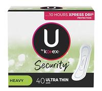 Kotex U by Security Ultra Thin Pads, Long, Unscented, 40 ct ONE SIZE one color
