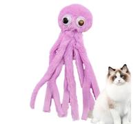 Kotielzeug Kachtielen for Wohnungskatzen | Cat Toys, Soft Pet Toys for Cats, Chicken Stuff for Kittens, Luxury Pillows, Cartoon Octopus, Interactive