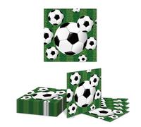 Kotkiddy 20 Pieces Football Party Supplies Football Birthday Party Napkins Paper Napkins Sports Theme Party Lunch Napkins Decorations Party Gift Set