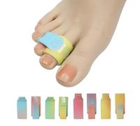 Kotkiddy 8 Pack Hammer Toe Bandage Broken Toe Splint and Corrector for Men and Women, Adjustable Aligner, Large and Small Support