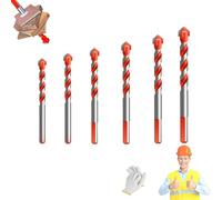 Kotkka Drill Bits,Tools Drill Bits,High-Strength Eccentric Twist Drill Bit,4 Blade Serrated Eccentric Drill Bit,Brocas Para Concreto,U Type Slot Design,For Tile,Glass,Concrete,Wood,Brick (#C)