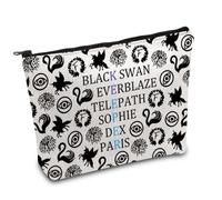 KOTLC Inspired Gift Black Swan Makeup Bag Keeper of The Lost Swan Gift KOTLC Bookish Merchandise Bookworm Gift (KEEPPER UK)