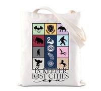 KOTLC Inspired Gift Foxfire Academy Tote Bag Keeper of The Lost Bookish Handbag Black Swan Gift KOTLC Bookish Gift (Keeper)