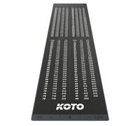 KOTO - Carpet Checkout Grey 237 x 60 cm, Incl. Score Indicator, Non Slip Carpet Darts Mat, Professional Dart Mat, PRedect Floor & Darts