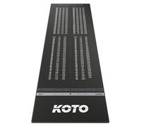 KOTO - Carpet Checkout Grey 285 x 80 cm Incl. Score Indicator, Non Slip Carpet Darts Mat, Professional Dart Mat, PRedect Floor & Darts
