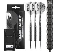 KOTO - Dark Knight Black, 80% Tungsten, 23G, Black, Steel Tip Darts