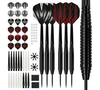 KOTO darts Set Black Brass, Steel Tip Darts, 23G, Brass, 90-Piece