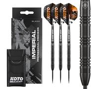 KOTO - Imperial Black, 80% Tungsten Darts, 22G, Straight, Steel Tip Set