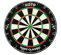 KOTO - King Classic Dart Board, Official Tournament Size, Steel Tip Darts Board, Staple Free Bullseye, Complete Professional Dartboard