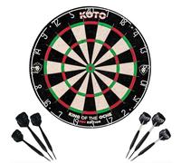 KOTO - King Pro Dartboard Set, Professional Steel Tip Dart board with KOTO Accessories, 90-Piece Complete Set